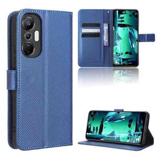 For Infinix Hot 20S X6827 Diamond Texture Leather Phone Case(Blue)