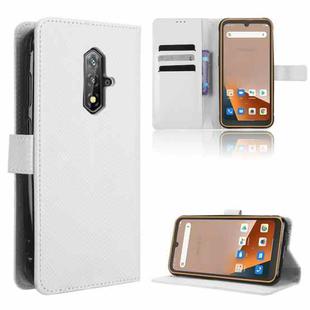 For Blackview BV5200 Diamond Texture Leather Phone Case(White)