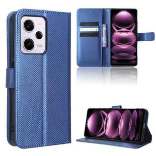 For Xiaomi Redmi Note 12 Pro+ China Diamond Texture Leather Phone Case(Blue)