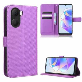For Honor Play 40 Plus Diamond Texture Leather Phone Case(Purple)