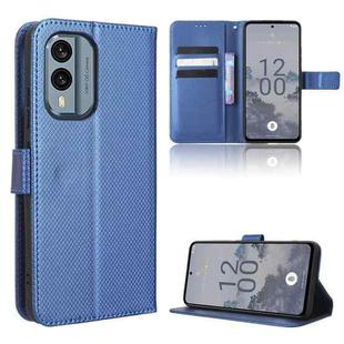 For Nokia X30 5G Diamond Texture Leather Phone Case(Blue)