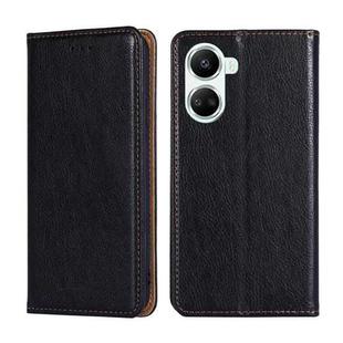 For Huawei nova 10 SE Gloss Oil Solid Color Magnetic Leather Phone Case(Black)