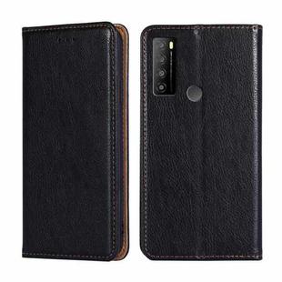 For TCL 30XL 2022 Gloss Oil Solid Color Magnetic Leather Phone Case(Black)