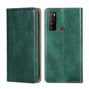 For TCL 30XL 2022 Gloss Oil Solid Color Magnetic Leather Phone Case(Green)