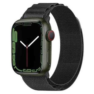 Nylon Loop Watch Band For Apple Watch Series 8&7 41mm / SE 2&6&SE&5&4 40mm / 3&2&1 38mm(Black)