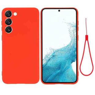For Samsung Galaxy S23+ 5G Pure Color Liquid Silicone Shockproof Full Coverage Phone Case(Red)