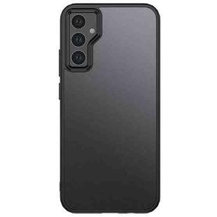 For Samsung Galaxy A34 Armor Clear TPU Hard PC Phone Case(Matte Black)