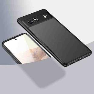 For Google Pixel 7a Armor Clear TPU Hard PC Phone Case(Matte Black)