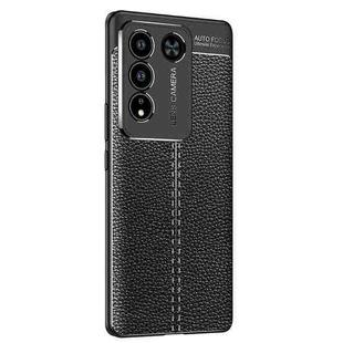 For vivo S16 Litchi Texture Shockproof TPU Phone Case(Black)