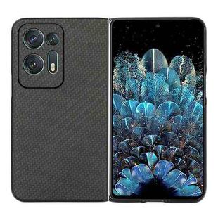 For OPPO Find N2 Carbon Fiber Texture Shockproof Phone Case(Black)