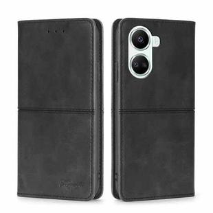 For Huawei nova 10 SE Cow Texture Magnetic Horizontal Flip Leather Phone Case(Black)