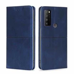 For TCL 30XL 2022 Cow Texture Magnetic Horizontal Flip Leather Phone Case(Blue)