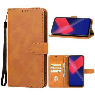 For Wiko 10 Leather Phone Case(Brown)