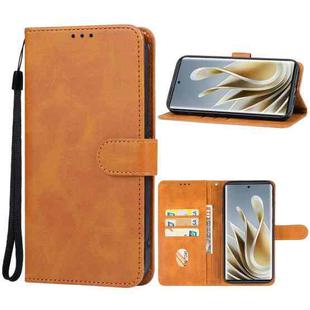 For ZTE nubia Z50 Leather Phone Case(Brown)