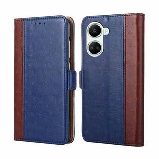 For Huawei nova 10 SE Ostrich Texture Flip Leather Phone Case(Blue)