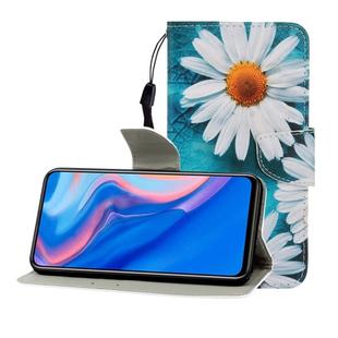 For Huawei P Smart Z / Y9 Prime (2019) Colored Drawing Horizontal Flip Leather Case with Holder & Card Slot & Wallet(Chrysanthemum)