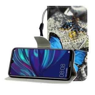 For Huawei Enjoy 9 Colored Drawing Horizontal Flip Leather Case with Holder & Card Slot & Wallet(A Butterfly)