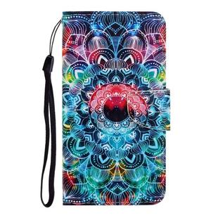 For Huawei Honor 9A Colored Drawing Horizontal Flip Leather Case with Holder & Card Slot & Wallet(Mandala)