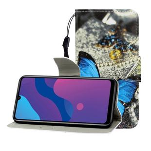 For Huawei Honor 9A Colored Drawing Horizontal Flip Leather Case with Holder & Card Slot & Wallet(A Butterfly)