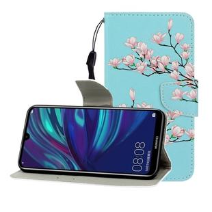 For  Huawei Honor 10i / 20i Colored Drawing Horizontal Flip Leather Case with Holder & Card Slot & Wallet(Magnolia)