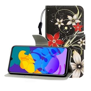 For Huawei Honor Play 4T Pro Colored Drawing Horizontal Flip Leather Case with Holder & Card Slot & Wallet(Safflower)