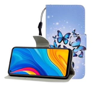 For Huawei Honor Play 3 / Enjoy 10 Colored Drawing Horizontal Flip Leather Case with Holder & Card Slot & Wallet(Many Butterflies)