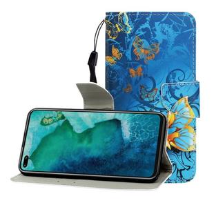 For Huawei Honor V30 / V30 Pro Colored Drawing Horizontal Flip Leather Case with Holder & Card Slot & Wallet(Jade Butterfly)