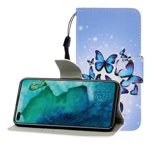 For Huawei Honor V30 / V30 Pro Colored Drawing Horizontal Flip Leather Case with Holder & Card Slot & Wallet(Many Butterflies)