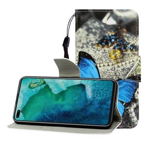 For Huawei Honor V30 / V30 Pro Colored Drawing Horizontal Flip Leather Case with Holder & Card Slot & Wallet(A Butterfly)