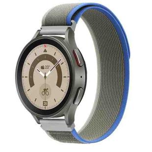 22mm Universal Loop Nylon Watch Band(Grey Blue)