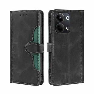 For OPPO Reno9 5G / Reno9 Pro 5G Skin Feel Magnetic Buckle Leather Phone Case(Black)