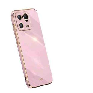 For Xiaomi 13 Pro XINLI Straight 6D Plating Gold Edge TPU Phone Case(Cherry Purple)