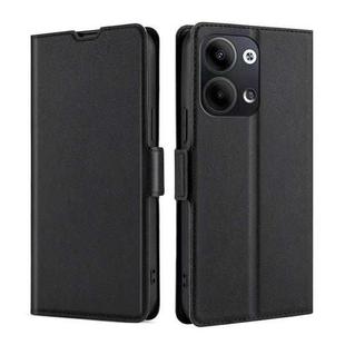 For OPPO Reno9 Pro+ 5G Ultra-thin Voltage Side Buckle Horizontal Flip Leather Phone Case(Black)