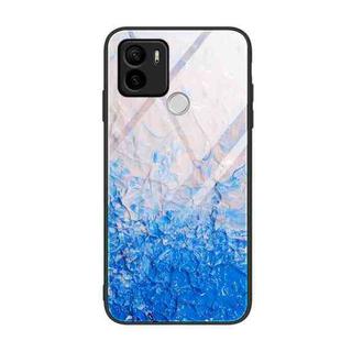 For Xiaomi Redmi A1+ Marble Pattern Glass Phone Case(Ocean Waves)