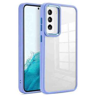 For Samsung Galaxy S23 5G Clear Acrylic Soft TPU Phone Case(Lavender Purple)
