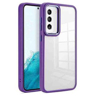 For Samsung Galaxy S23+ 5G Clear Acrylic Soft TPU Phone Case(Dark Purple)