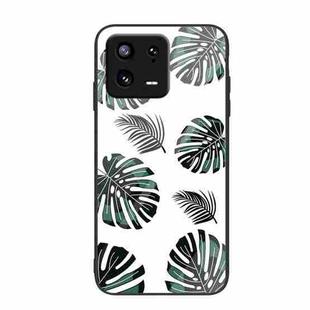 For Xiaomi 13 Colorful Painted Glass Phone Case(Banana Leaves)