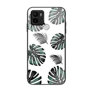 For Xiaomi Redmi A1+ Colorful Painted Glass Phone Case(Banana Leaves)