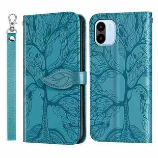 For Xiaomi Redmi A1 Life Tree Embossing Pattern Leather Phone Case(Blue)