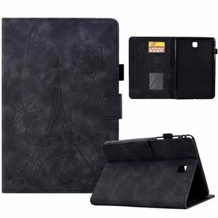 For Samsung Galaxy Tab A 8.0 T350 Tower Embossed Leather Smart Tablet Case(Black)