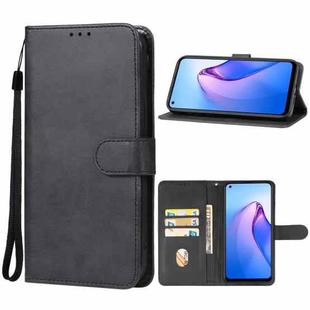 For OPPO Reno8 Z Leather Phone Case(Black)