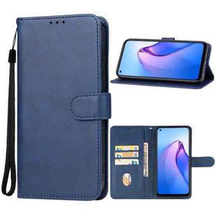 For OPPO Reno8 Z Leather Phone Case(Blue)