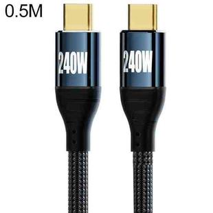 PD 240W Type-C to Type-C Fast Charge Data Cable, Length:0.5m