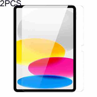 For iPad 10th Gen 10.9 2022 2pcs Baseus Crystal Series 0.3mm HD Tempered Glass Screen Protector