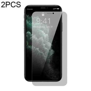 For iPhone X/XS/11 Pro 2pcs Baseus 0.3mm Crystal Peep-proof Explosion-proof Tempered Glass Film