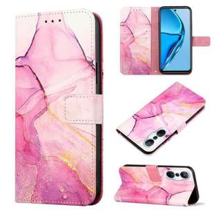 For Infinix Hot 20S / 20 Pro X6827 PT003 Marble Pattern Flip Leather Phone Case(Pink Purple Gold)