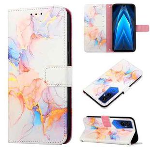 For Tecno Pova 4 Pro LG8N PT003 Marble Pattern Flip Leather Phone Case(Marble White)