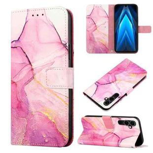 For Tecno Pova Neo 2 LG6N PT003 Marble Pattern Flip Leather Phone Case(Pink Purple Gold)