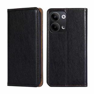 For OPPO Reno9 5G / Reno9 Pro 5G Gloss Oil Solid Color Magnetic Leather Phone Case(Black)