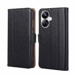 For Realme 10 Pro+ 5G Ostrich Texture Flip Leather Phone Case(Black)